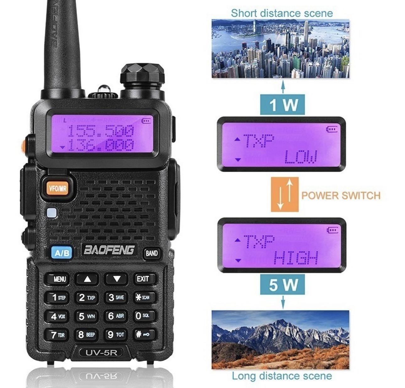 Radio Ht Dual Banduhfvhf Baofeng Uv 5r Lumax Eletronicos